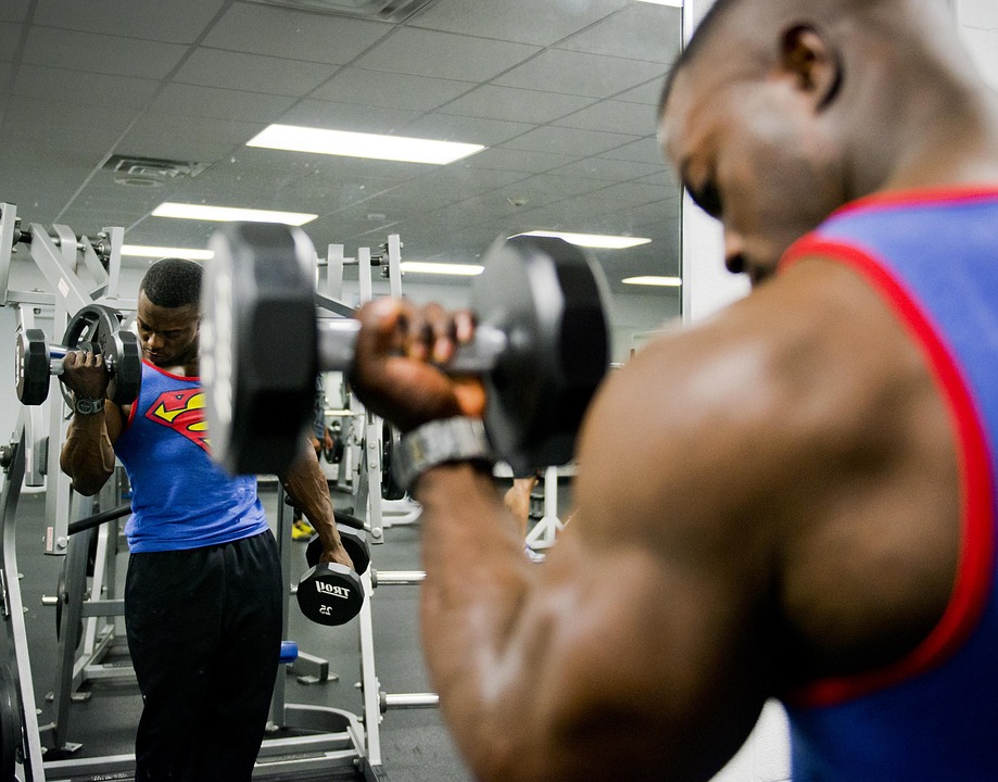 man working out